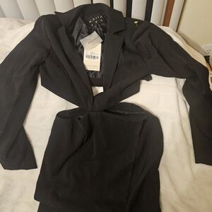 Kaii Elegant Black Women's Dress